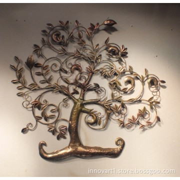Wrought iron wall sculpture